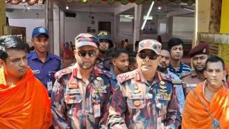 দুর্গাপূজার নিরাপত্তায় বান্দরবান সেক্টরে বিজিবির ১২ প্লাটুন টহল