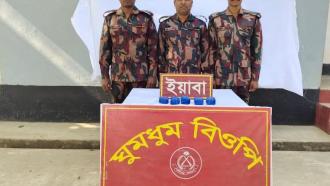 নাইক্ষ্যংছড়ির ঘুমধুম থেকে ১০ হাজার ইয়াবা আটক