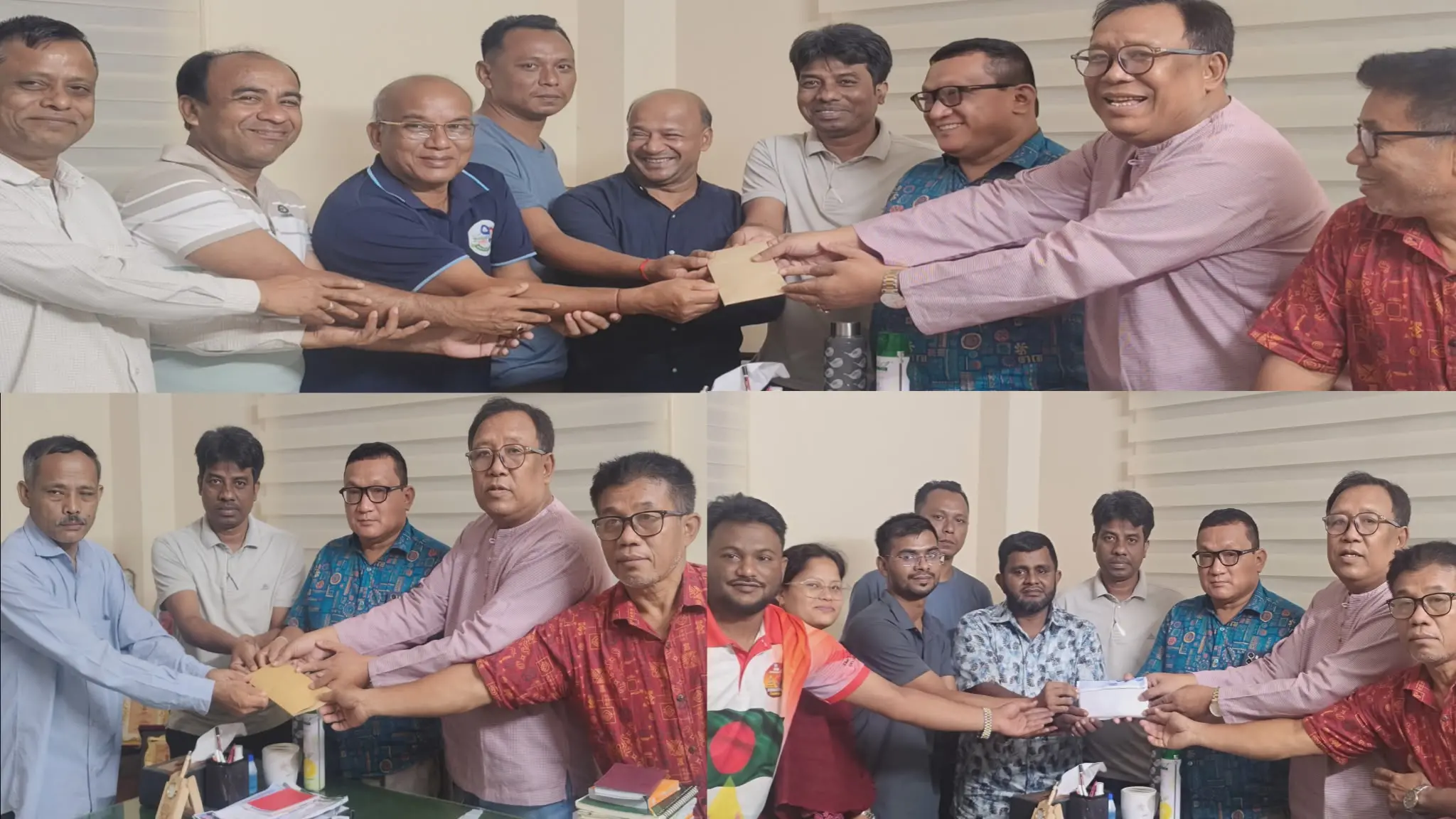 বান্দরবানে দুই স্কুল ও একটি বৌদ্ধবিহারের উন্নয়নে সহায়তা দিলেন কে এস মং