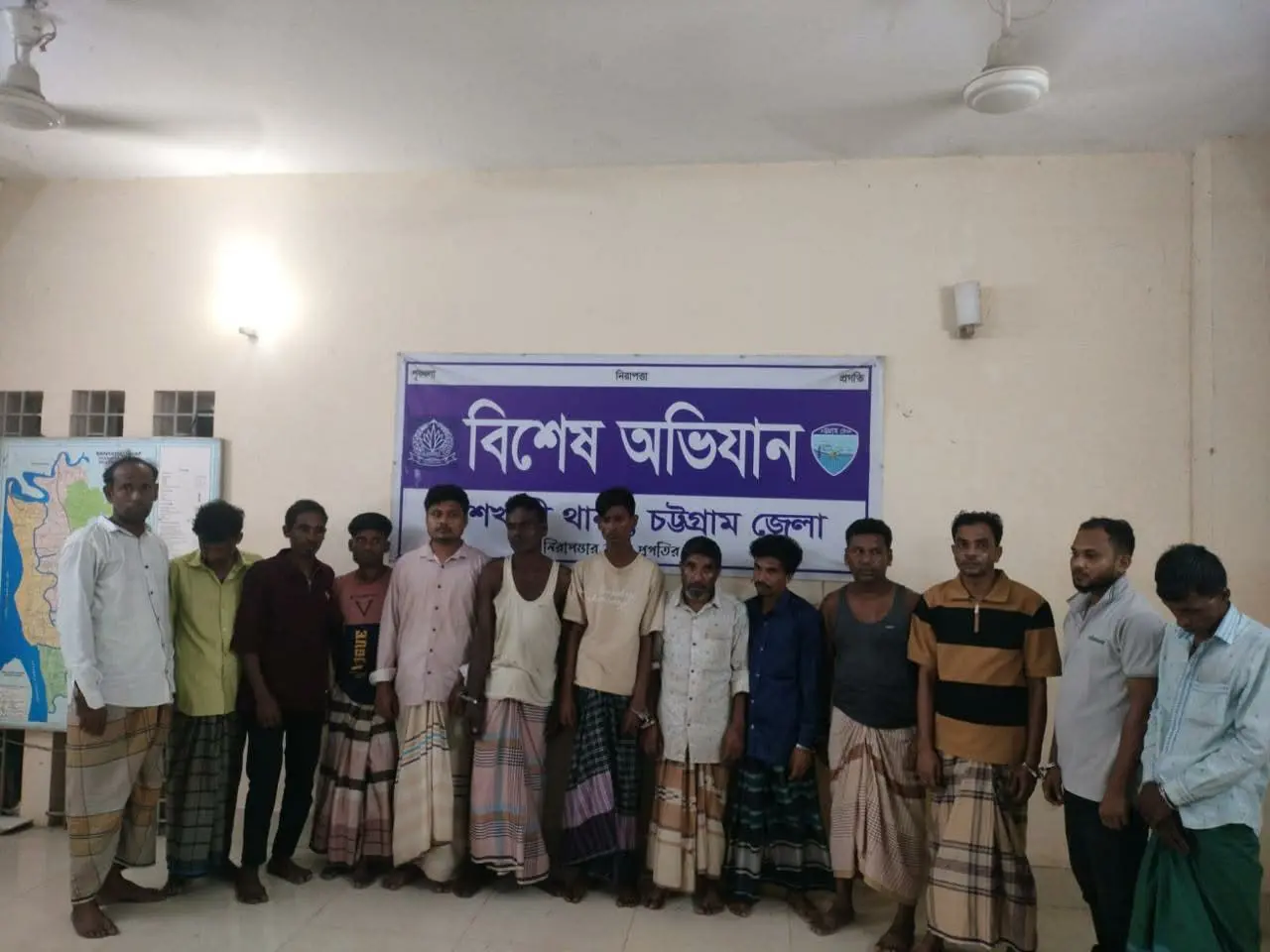 বাঁশখালীতে একযোগে ১৩ আসামি গ্রেপ্তার, বিভিন্ন মেয়াদে সাজা