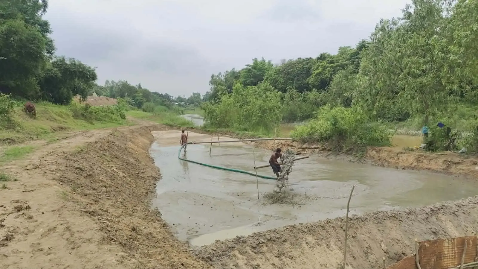 বেড়িবাঁধ উন্নয়ন প্রকল্পের নামে চলছে হালদা লুট!