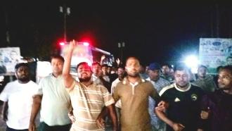 মিথ্যা অভিযোগে যুবদল নেতাকে হয়রানির প্রতিবাদে বিক্ষোভ ও সমাবেশ