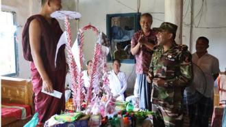 লক্ষ্মীছড়িতে মধু পূর্ণিমা মহতি পুণ্যানুষ্ঠান পরিদর্শন করেন জোন কমান্ডার
