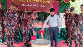 নাইক্ষ্যংছড়িতে ১১ বিজিবির অভিযানে উদ্ধার হওয়া ২২ কোটি টাকার মাদকদ্রব্য ধ্বংস