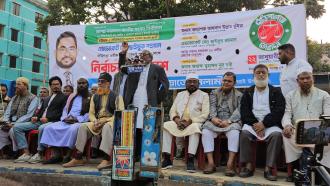 ব্যালেট বক্সে যারা হাত দিবে তা শরীর থেকে আলাদা করে ফেলা হবে- অধ্যাপক আহসান উল্লাহ ভূঁইয়া