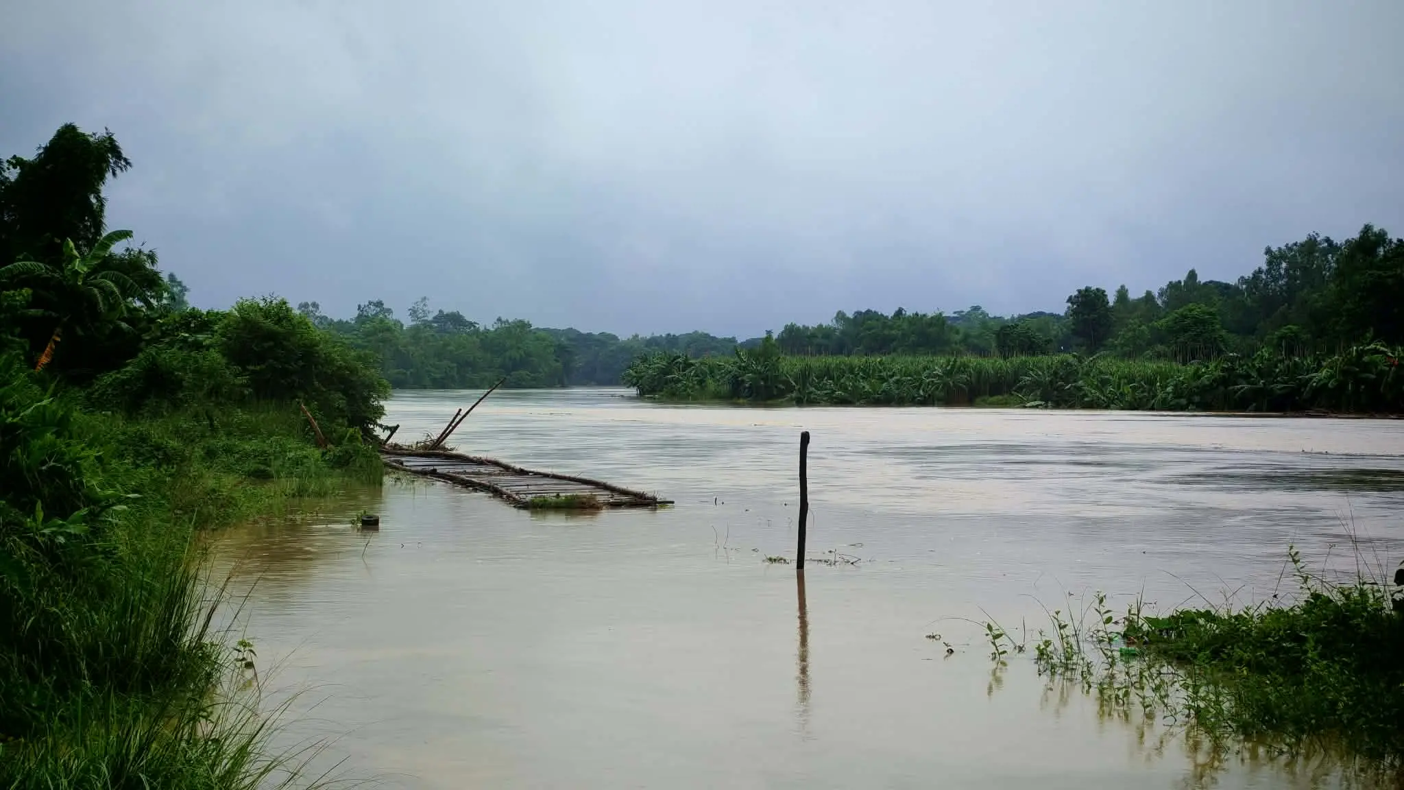 টানা বৃষ্টিতে ফটিকছড়ির নিম্নাঞ্চলে পানি, বাড়ছে বন্যার শঙ্কা