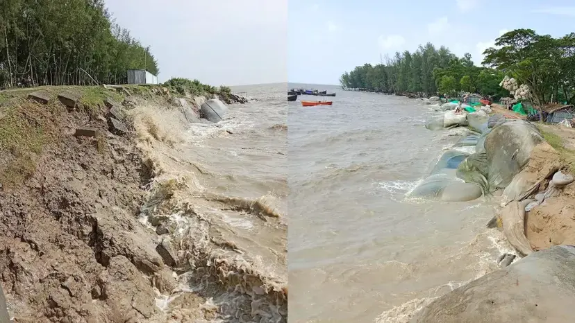 চট্টগ্রামে বন্যায় বেড়িবাঁধ-স্লুইসগেট ও নদীতীর ভেঙে ক্ষতি ১৫০ কোটির বেশি